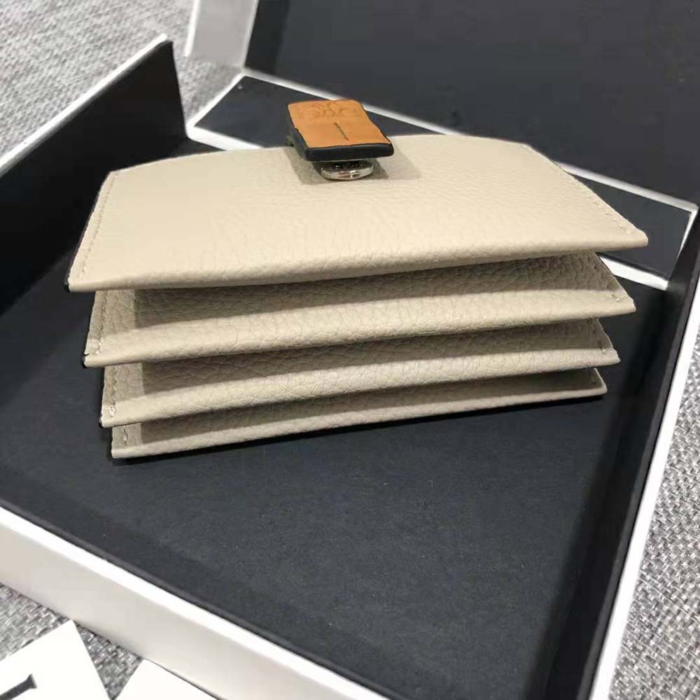 Loewe Women Accordion Cardholder in Soft Grained Calfskin-White - image 6