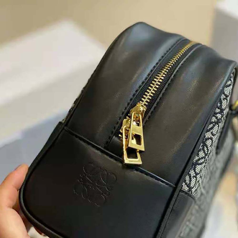 Loewe Women Amazona 23 in Anagram Jacquard and Calfskin-Black - image 8