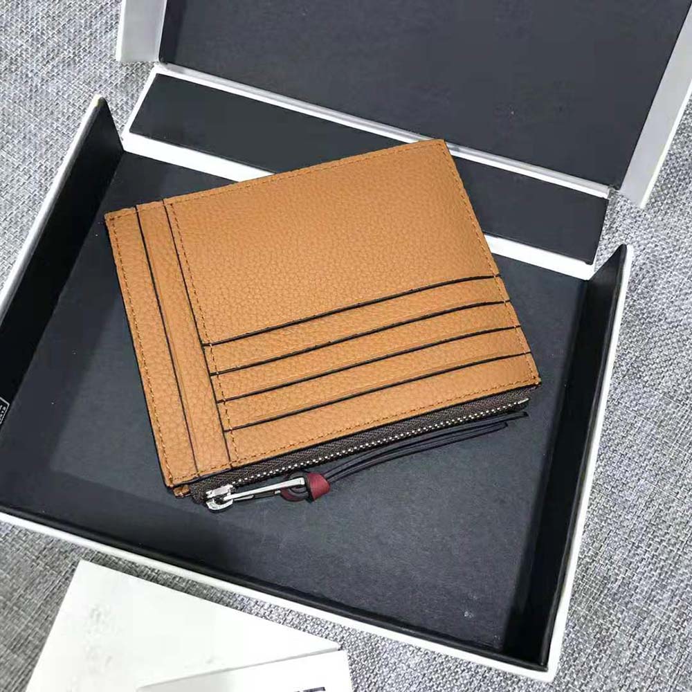 Loewe Women Coin Cardholder in Soft Grained Calfskin-Brown - image 5