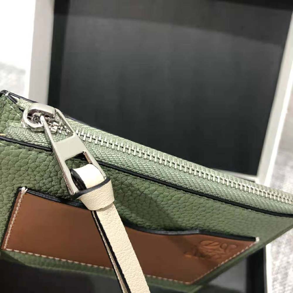 Loewe Women Coin Cardholder in Soft Grained Calfskin-Lime - image 8
