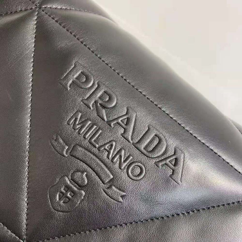 Prada Women Padded Nappa Leather Shoulder Bag-Black - image 10