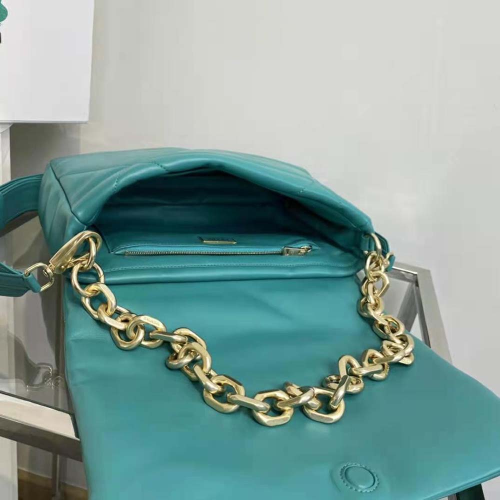 Prada Women Padded Nappa Leather Shoulder Bag-Lime - image 7