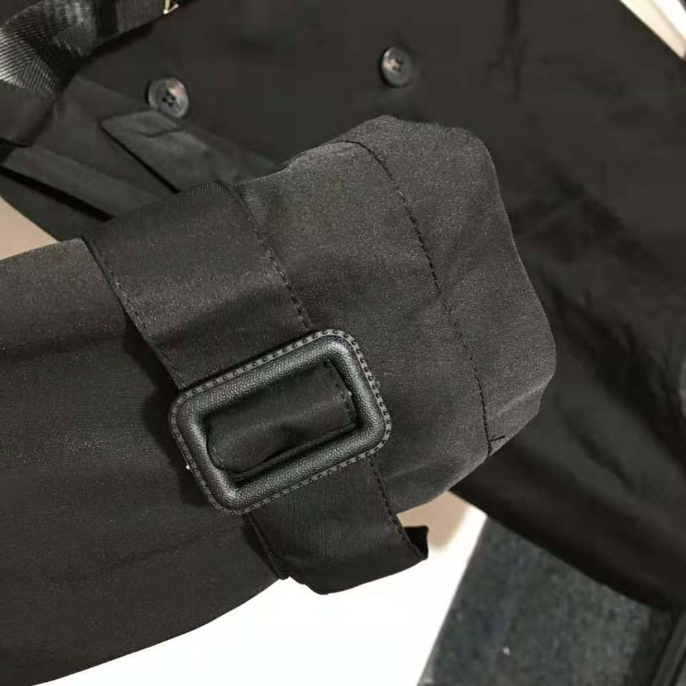 Prada Women Re-Nylon Gabardine Trench Coat-Black - image 10