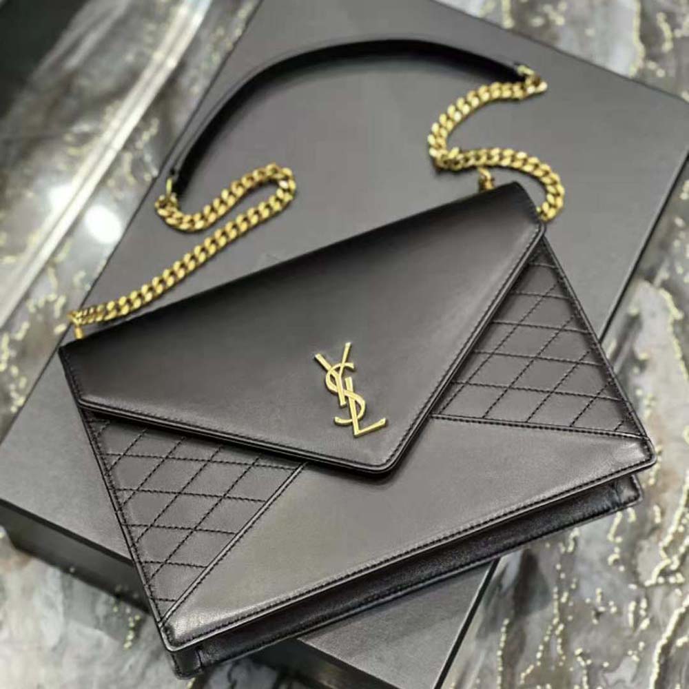 Saint Laurent YSL Women Chain Bag Gaby in Quilted Lambskin - image 5