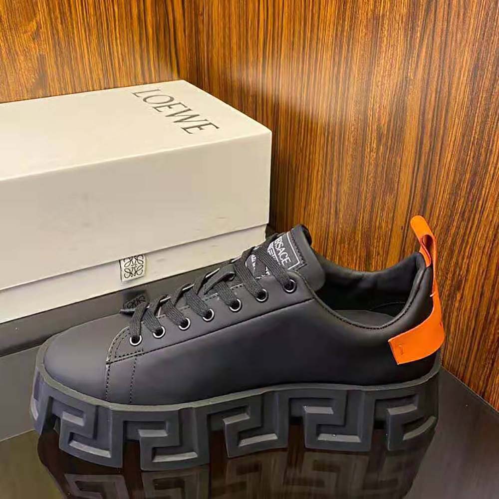 Versace Men Greca Labyrinth Trainers-Black - image 5
