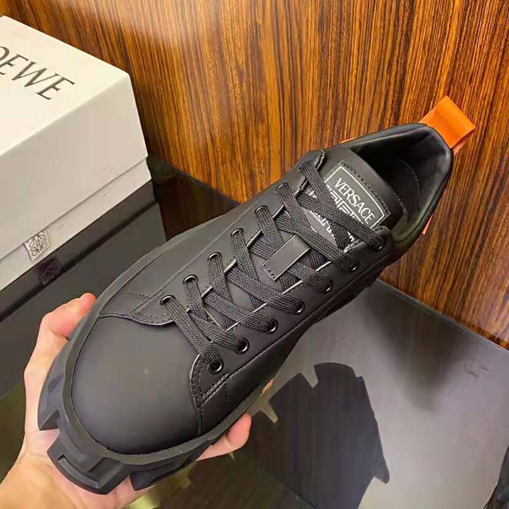 Versace Men Greca Labyrinth Trainers-Black - image 6