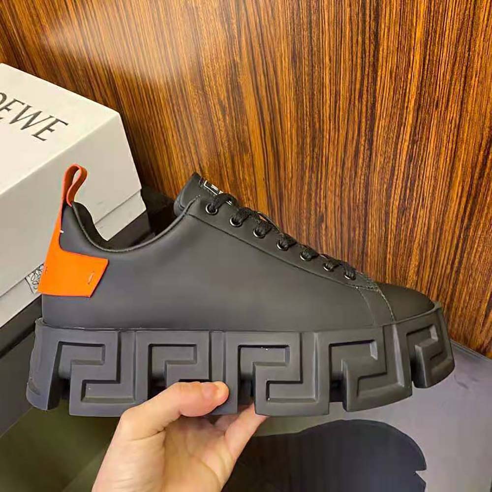 Versace Men Greca Labyrinth Trainers-Black - image 7