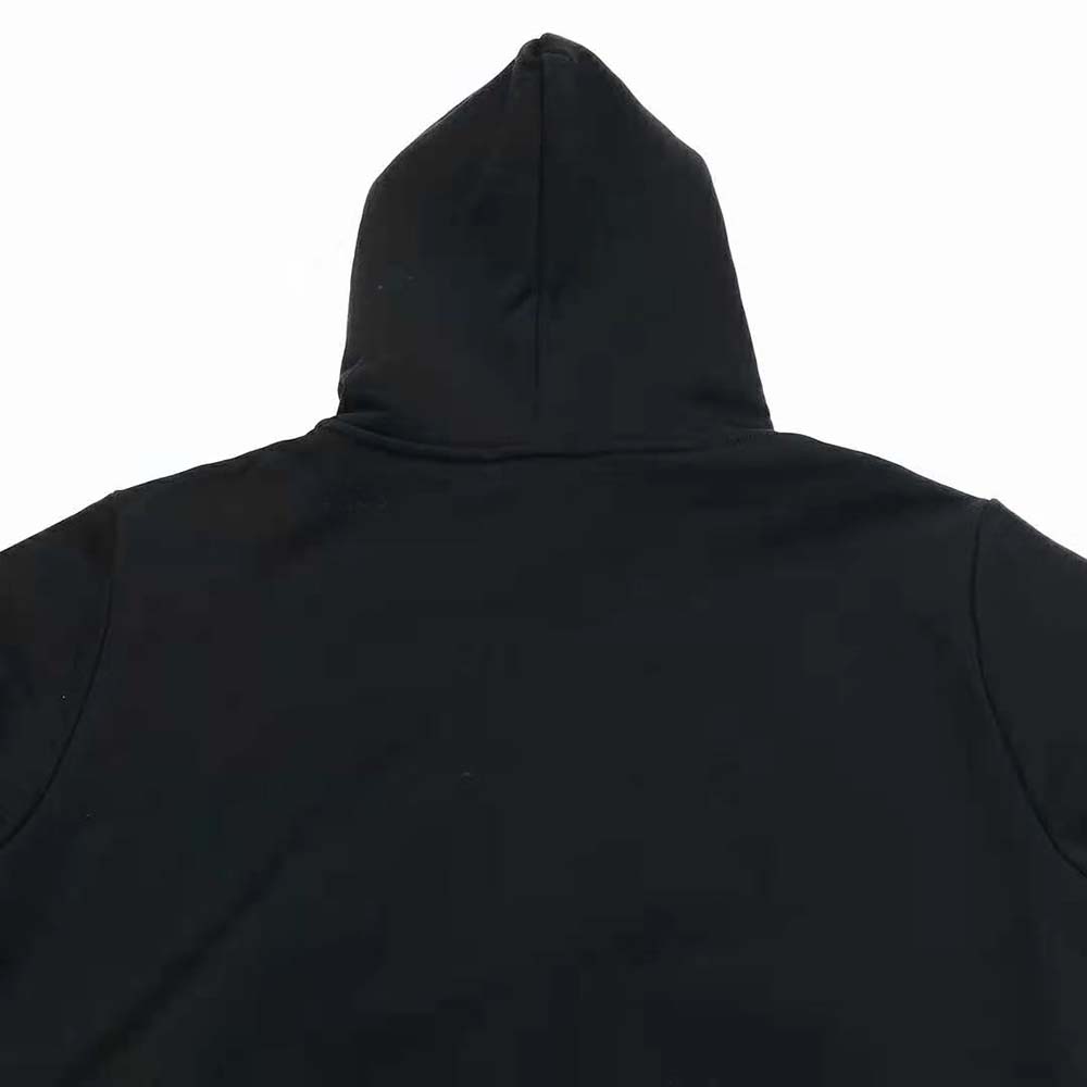 Balenciaga Men Hoodie Wide Fit in Black Heavy Fleece - image 6