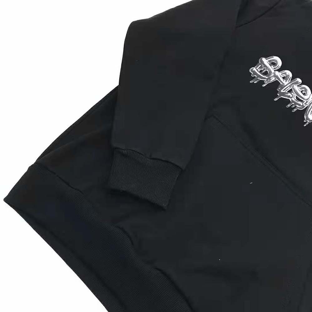Balenciaga Men Hoodie Wide Fit in Black Heavy Fleece - image 8
