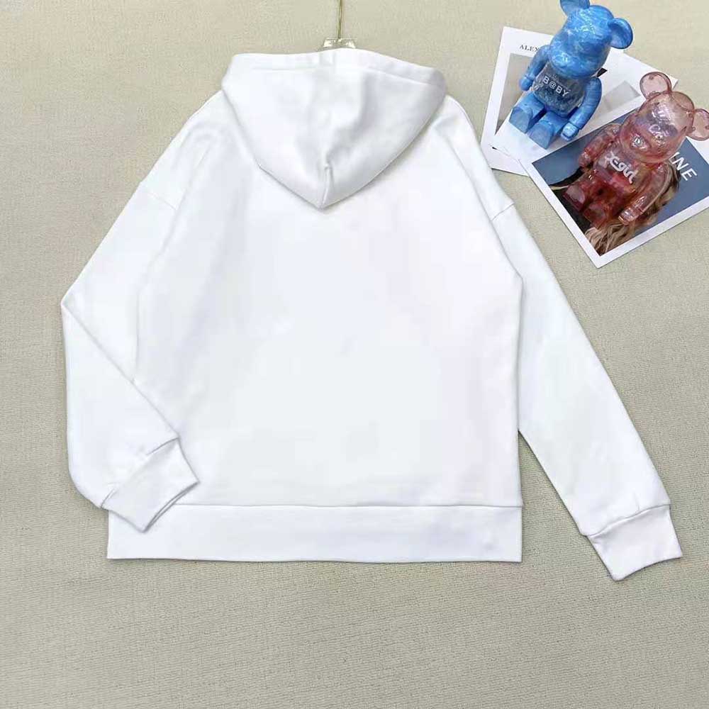 Side angle showing oversized silhouette of Balenciaga Women Slime Hoodie