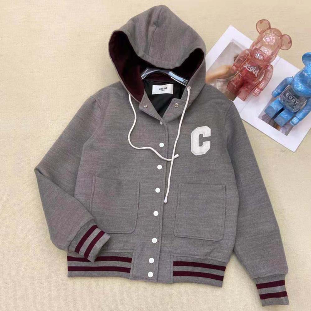 Celine Women Double-Faced Cashmere Teddy Cardigan - image 2
