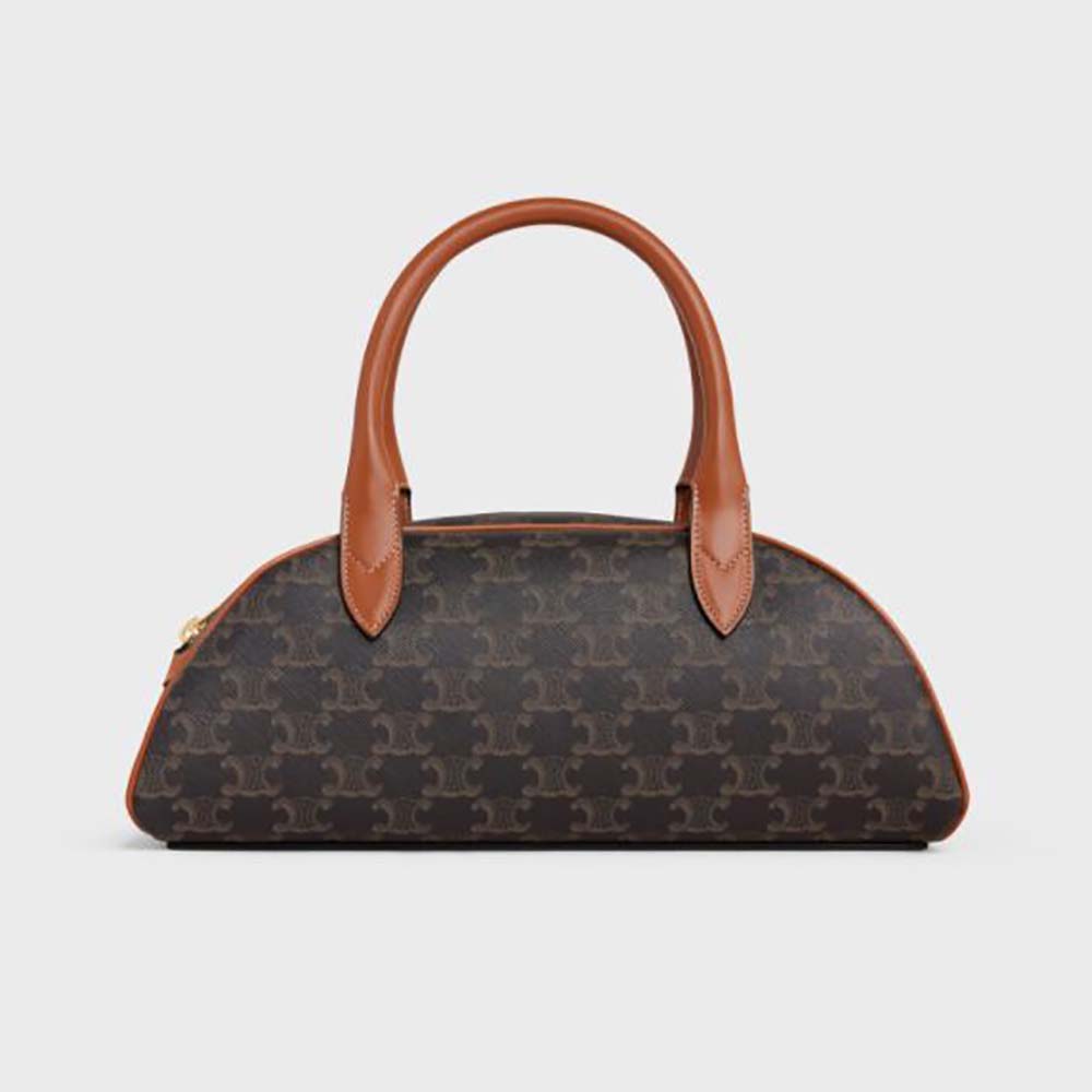 Celine Women Medium Teckel in Triomphe Canvas and Calfskin - image 1