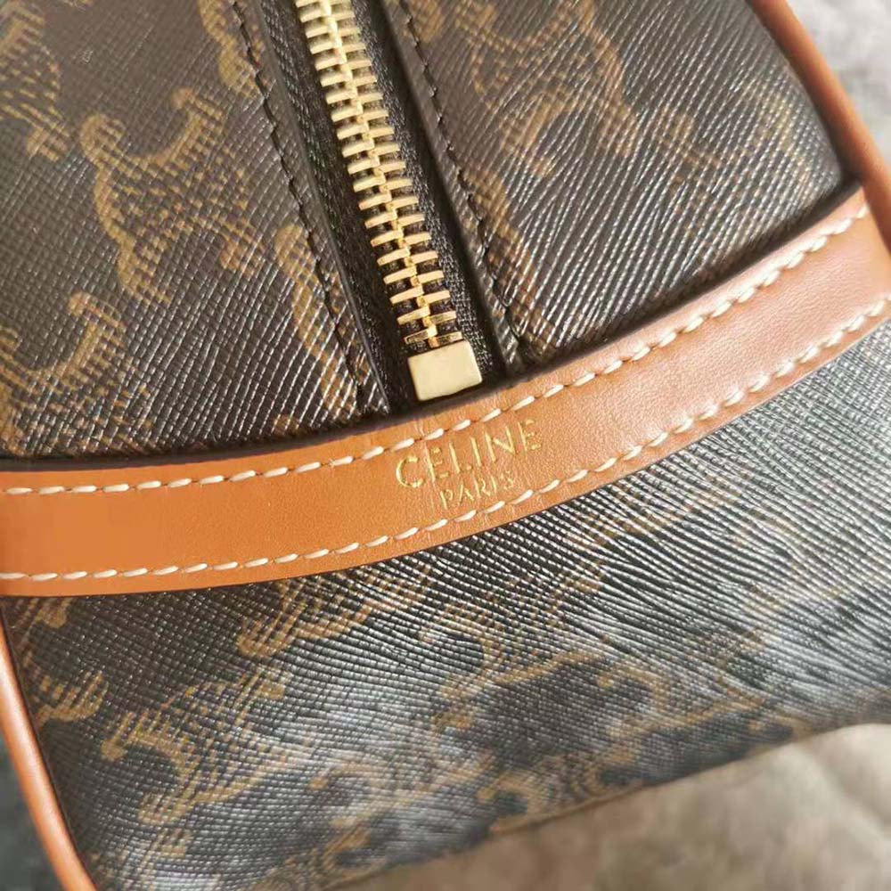 Celine Women Medium Teckel in Triomphe Canvas and Calfskin - image 6