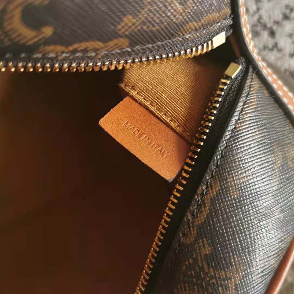 Celine Women Medium Teckel in Triomphe Canvas and Calfskin - image 10