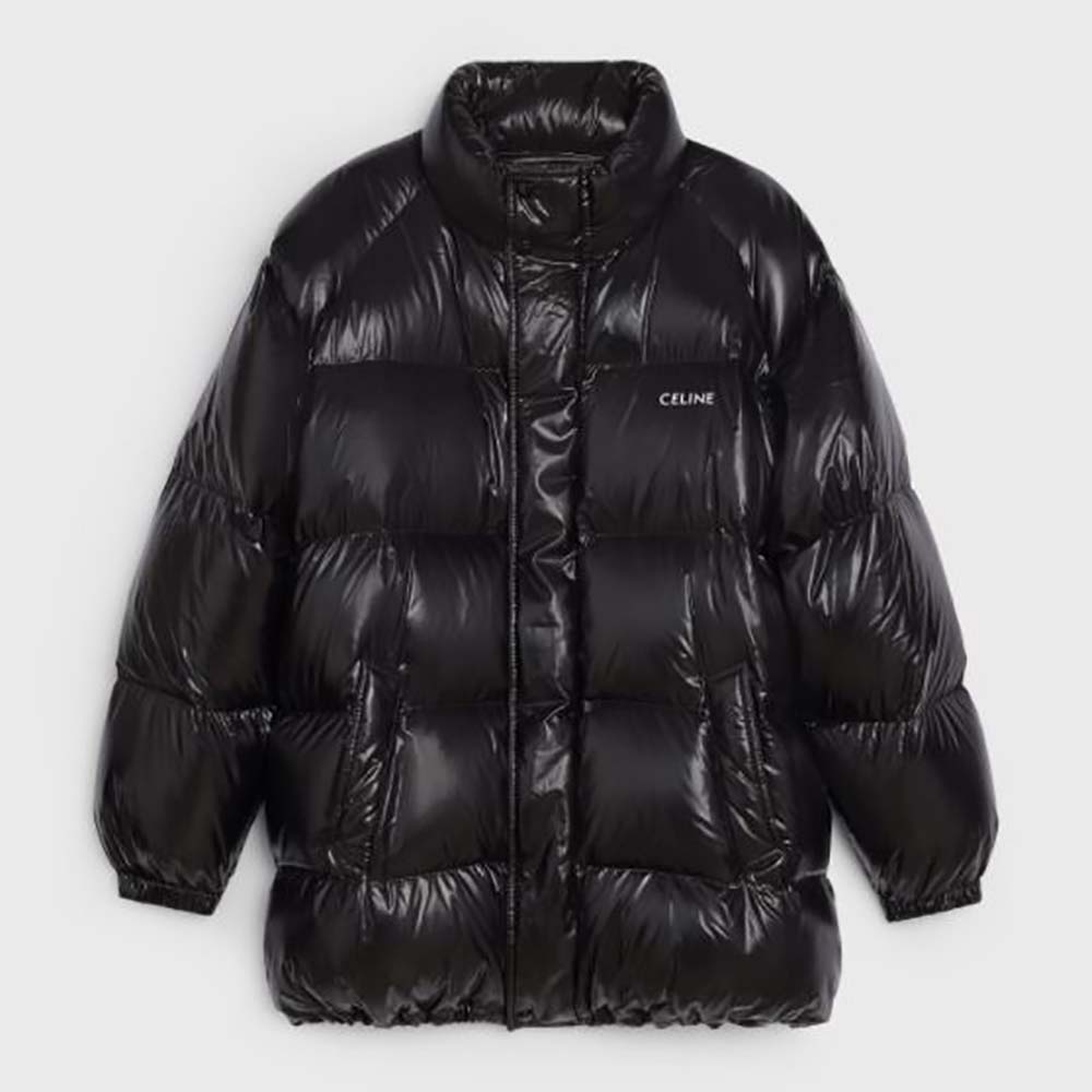 Celine Women Parka in Lightweight Nylon-Black - image 1
