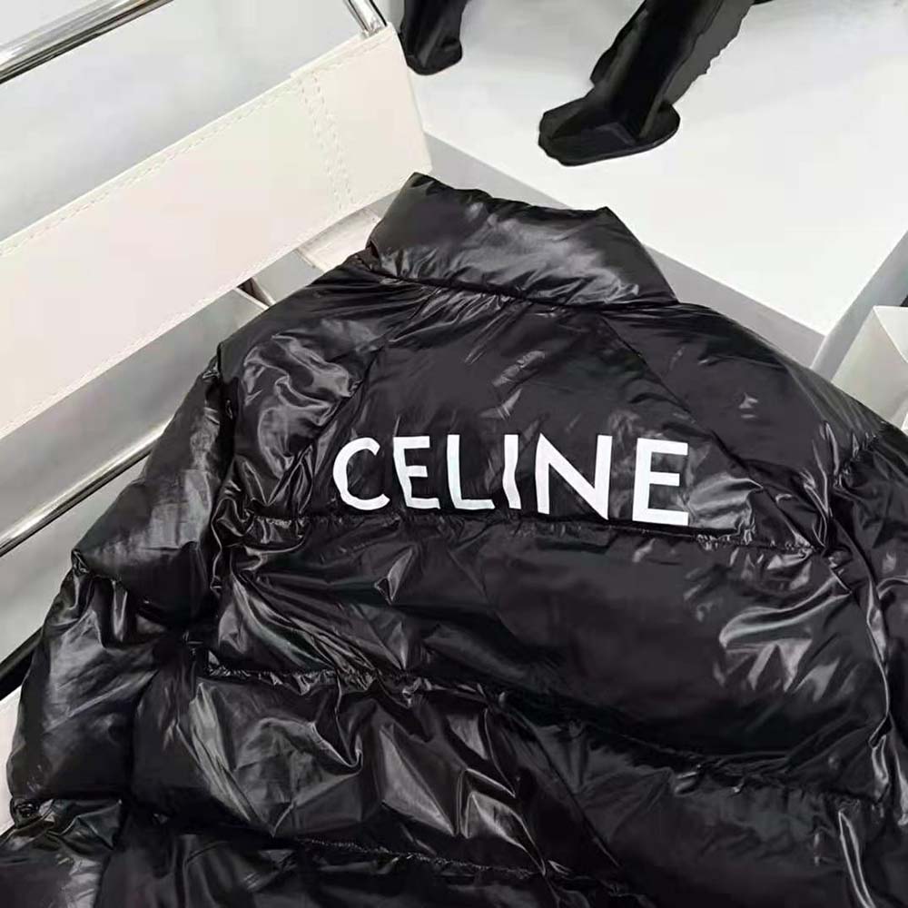 Celine Women Parka in Lightweight Nylon-Black - image 8