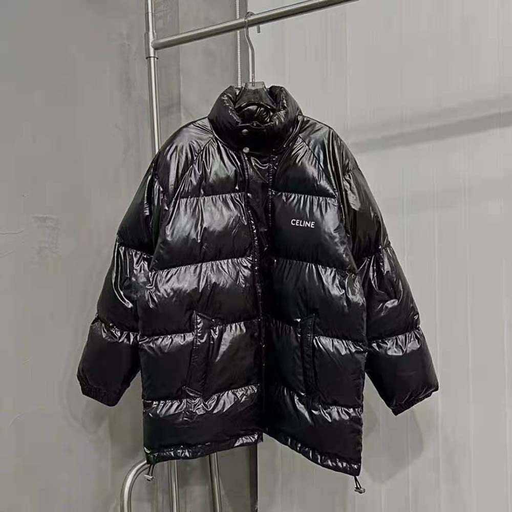 Celine Women Parka in Lightweight Nylon-Black - image 2