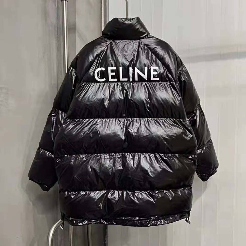 Celine Women Parka in Lightweight Nylon-Black - image 4