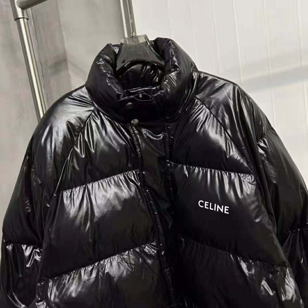 Celine Women Parka in Lightweight Nylon-Black - image 6