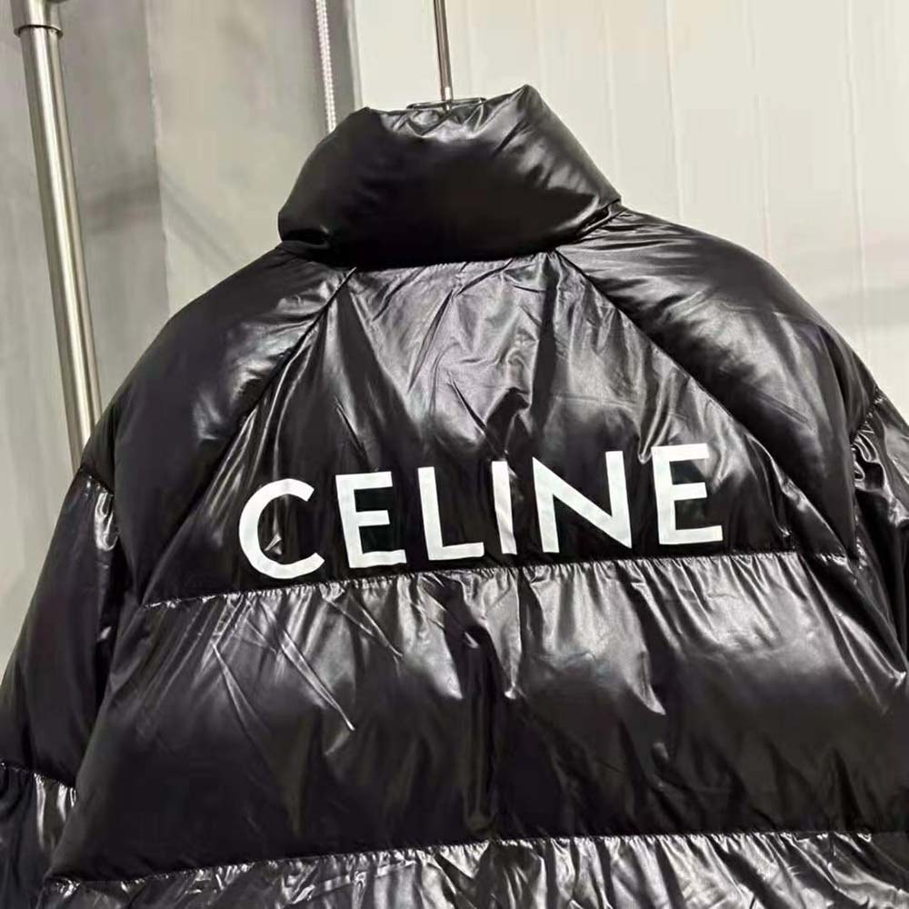 Celine Women Parka in Lightweight Nylon-Black - image 7