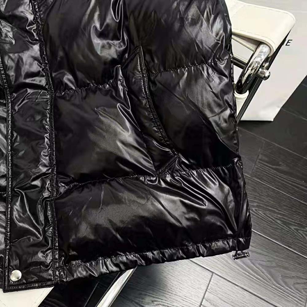 Celine Women Parka in Lightweight Nylon-Black - image 10