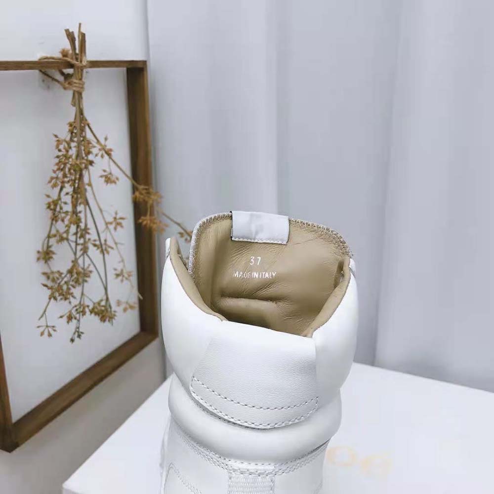 Chloe Women Franckie High-Top Sneaker in Smooth Calfskin-White - image 10
