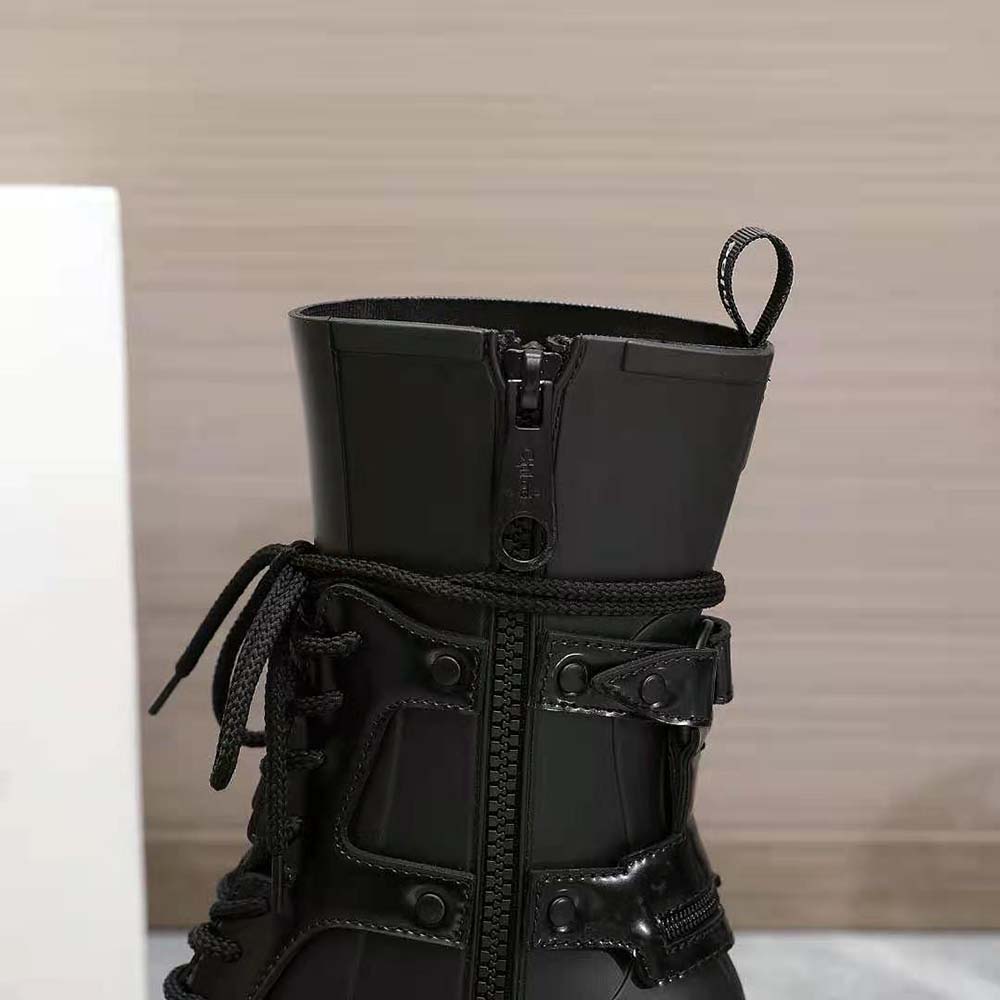 Chloe Women Harnessed Betty Rain Boot in PVC-Black - image 9