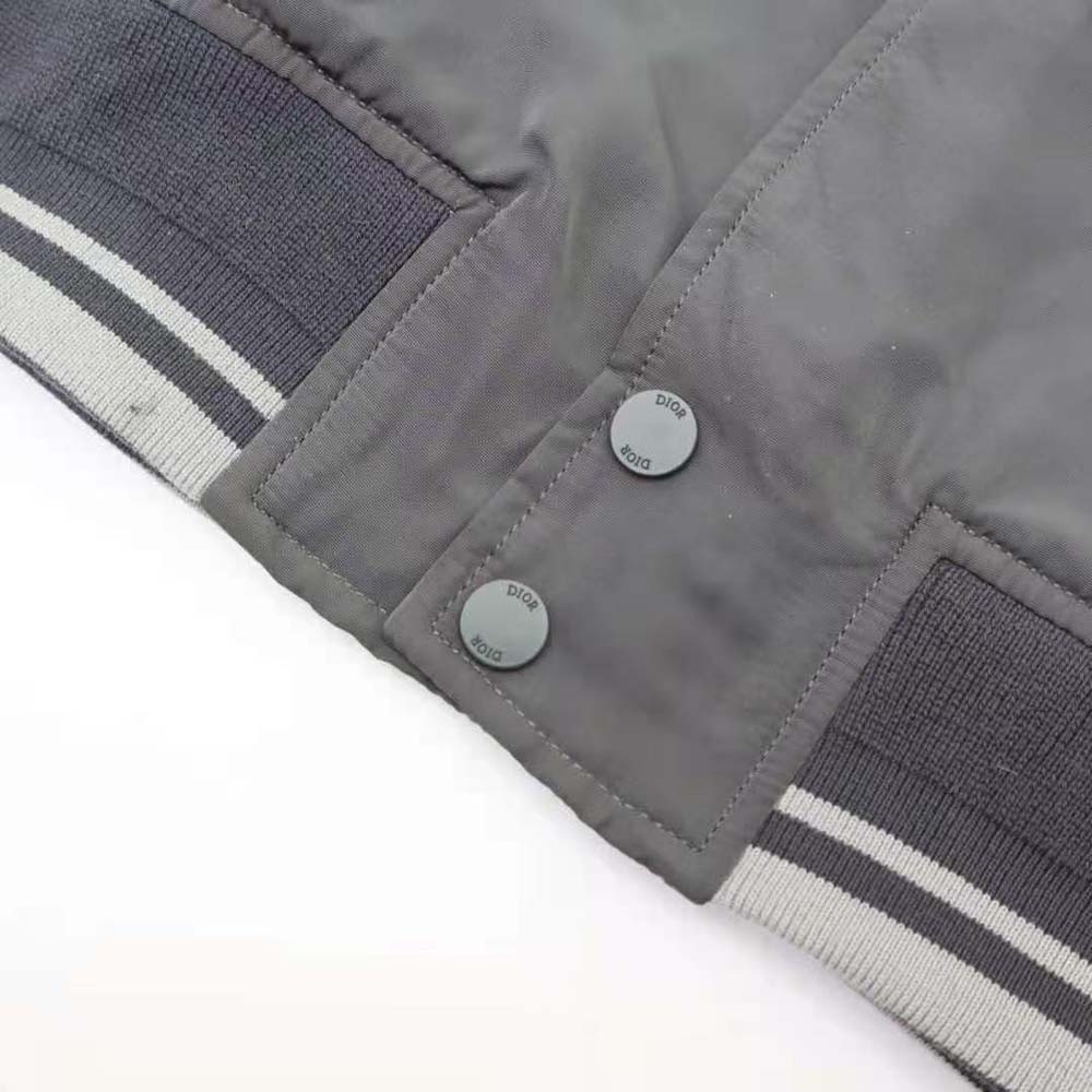 Dior Men Christian Dior Atelier Teddy Blouson Gray Technical Faille - image 7