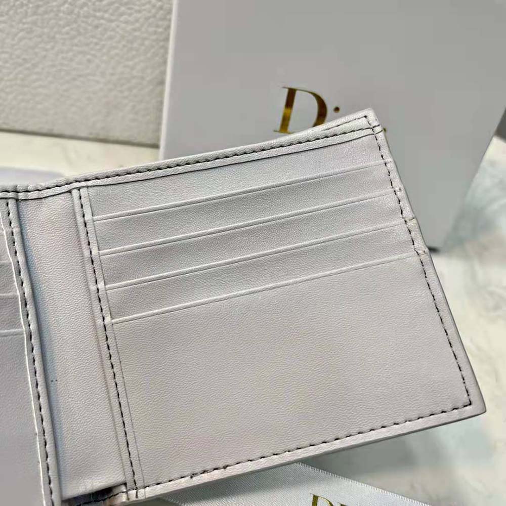 Dior Men Wallet Gray Dior Oblique Galaxy Leather - image 6