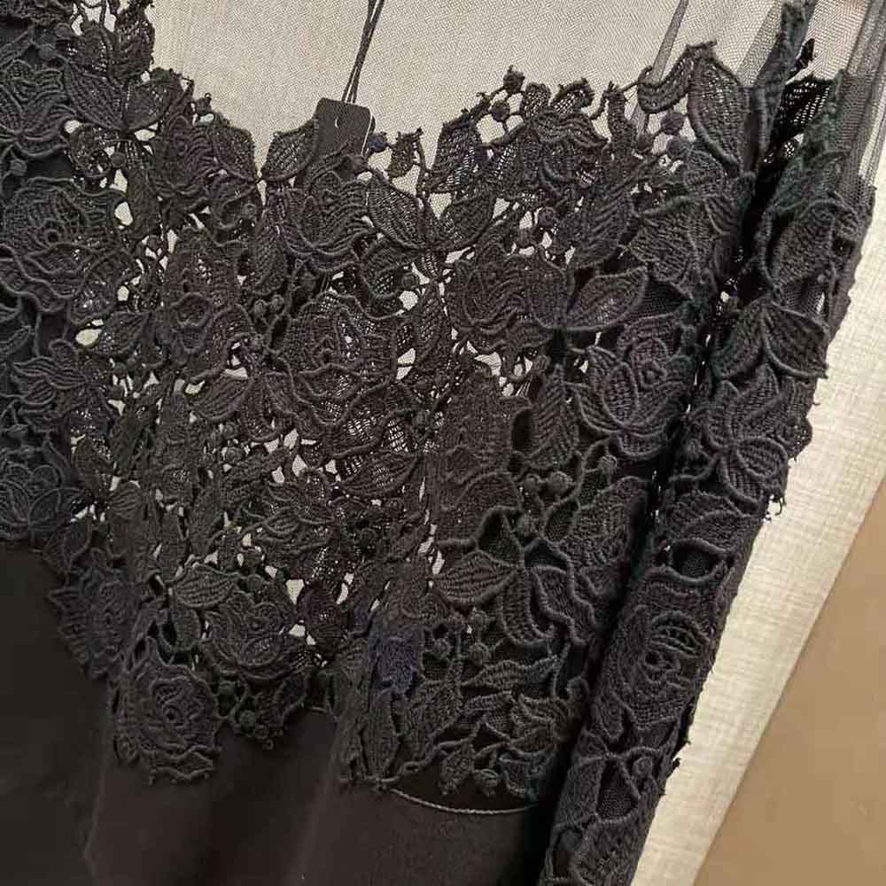 Dolce Gabbana D&G Women Jersey Sweatshirt with Tulle and Macrame Details - image 10