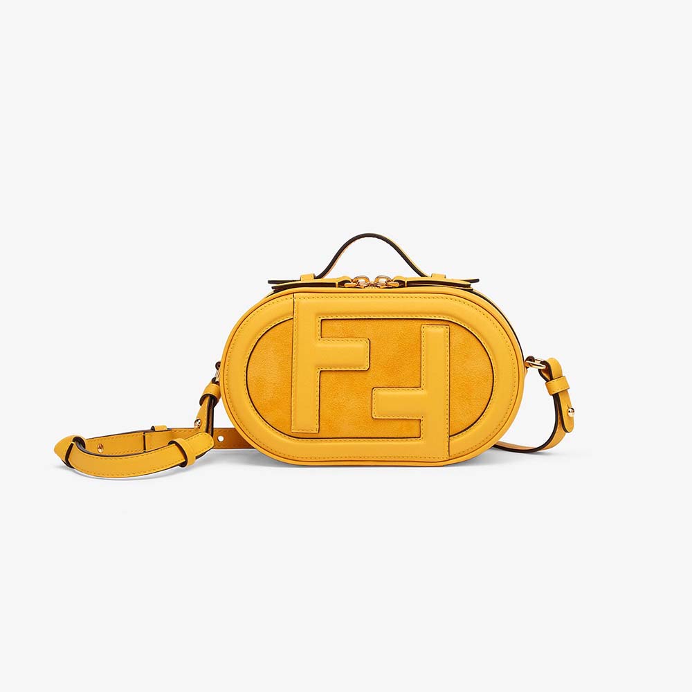Fendi Women Mini Camera Case Yellow Leather and Suede Mini-Bag - image 1