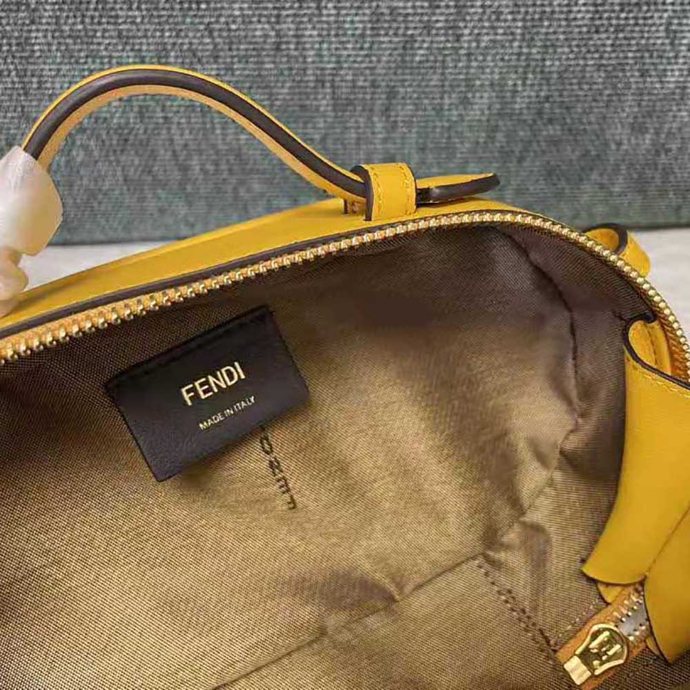 Fendi Women Mini Camera Case Yellow Leather and Suede Mini-Bag - image 9