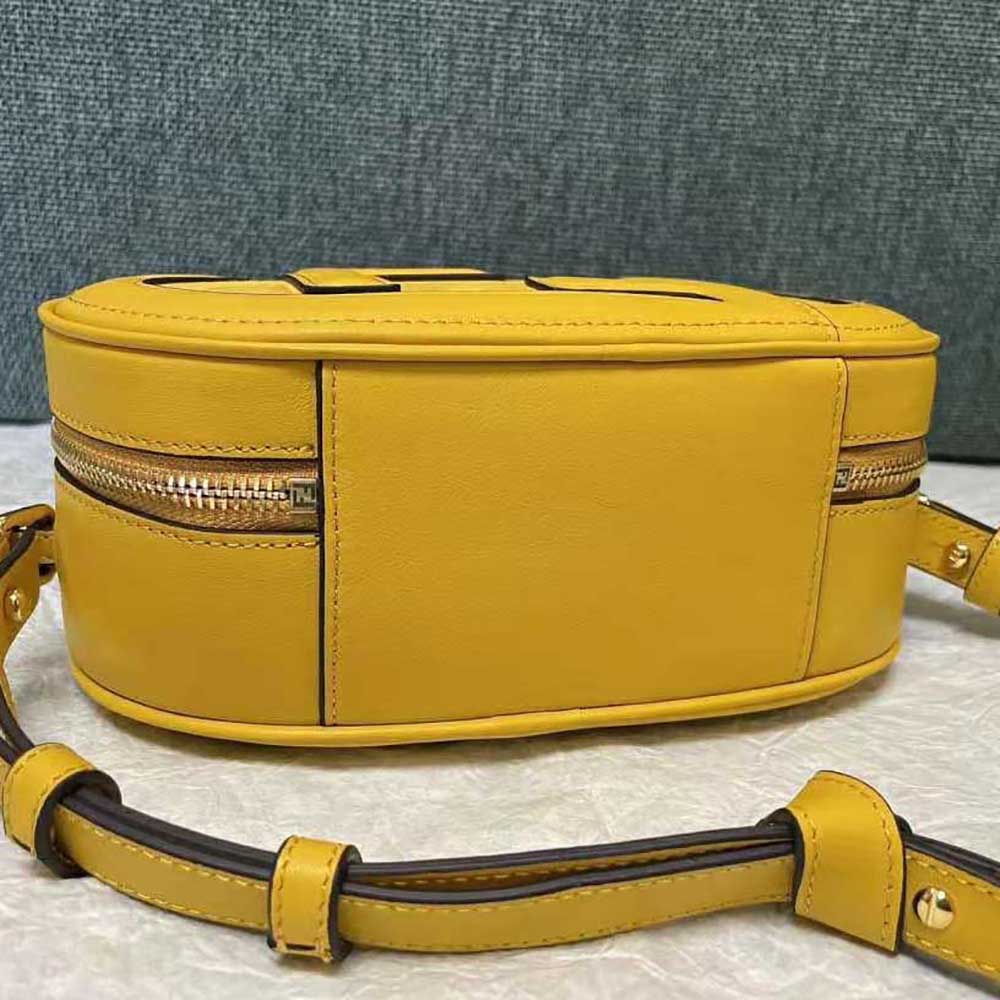 Fendi Women Mini Camera Case Yellow Leather and Suede Mini-Bag - image 4
