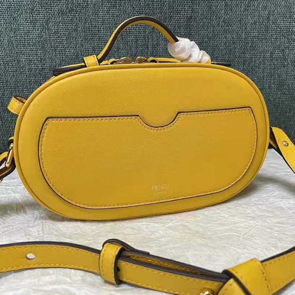 Fendi Women Mini Camera Case Yellow Leather and Suede Mini-Bag - image 3