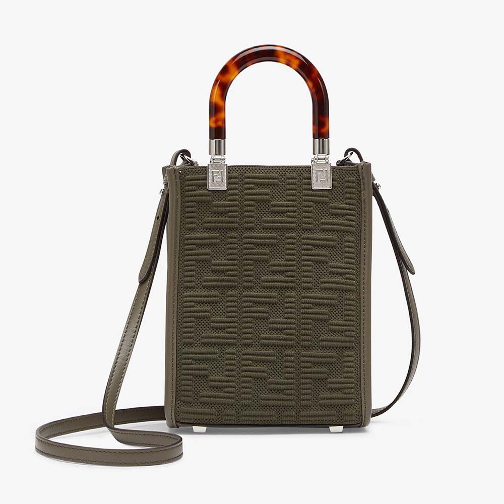Fendi Women Mini Sunshine Shopper FF Fabric Mini-Bag - image 1