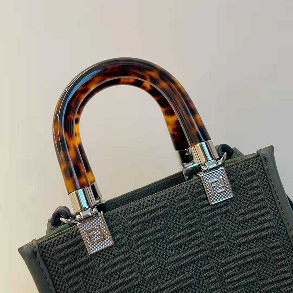 Fendi Women Mini Sunshine Shopper FF Fabric Mini-Bag - image 9