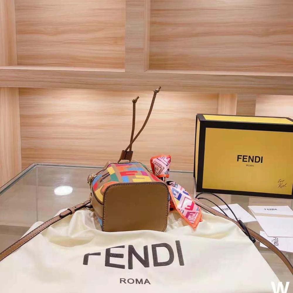 Fendi Women Mon Tresor Multicolor FF Canvas Mini-Bag - image 6