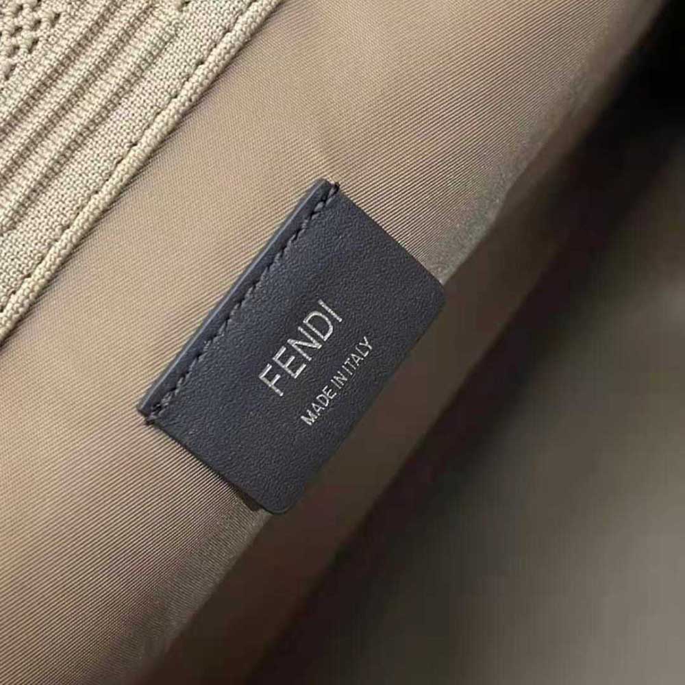 Fendi Women Sunshine Medium FF Fabric Shopper-Sandy - image 10