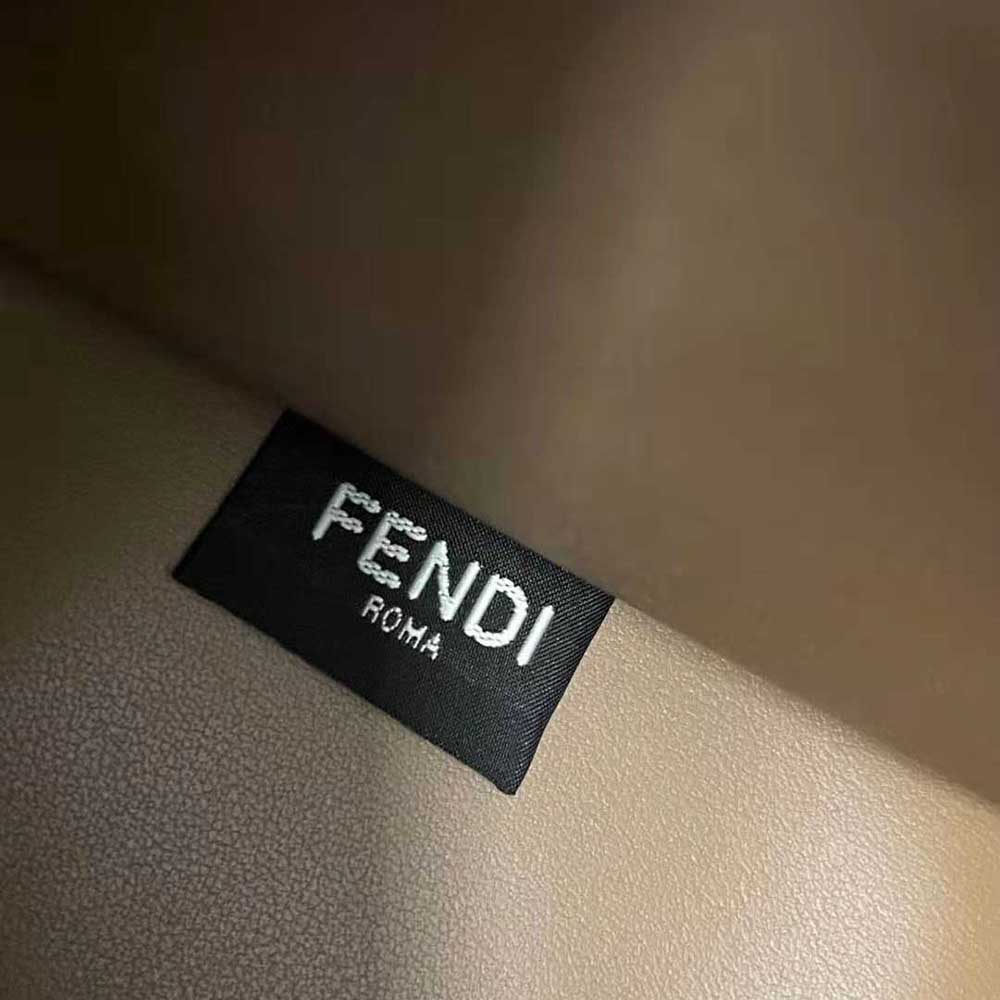 Fendi Women Sunshine Medium FF Fabric Shopper-Sandy - image 9