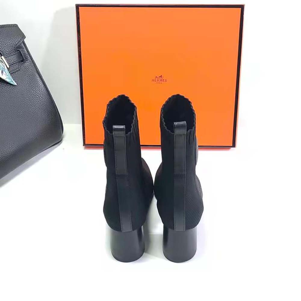 Hermes Women Volver 60 Ankle Boot in 7cm Heel Height-Black - image 5