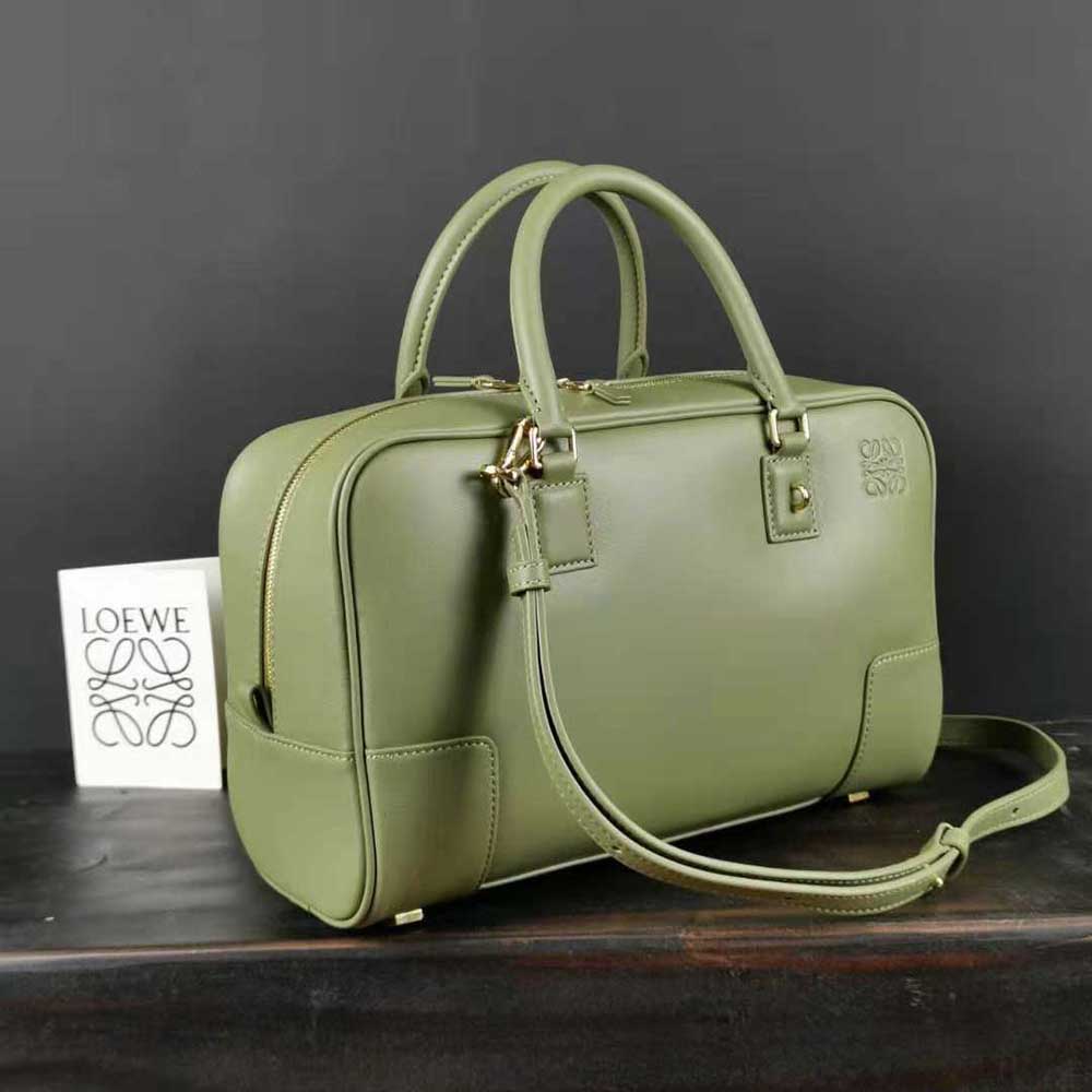 Loewe Women Amazona 28 Bag in Nappa Calfskin-Green - image 5