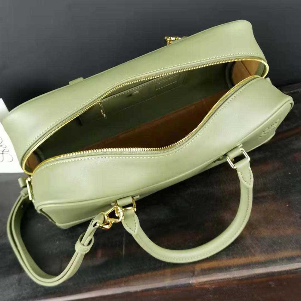Loewe Women Amazona 28 Bag in Nappa Calfskin-Green - image 7