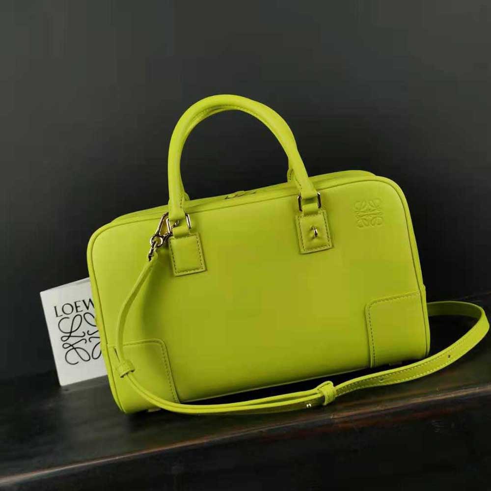 Loewe Women Amazona 28 Bag in Nappa Calfskin-Lime - image 5