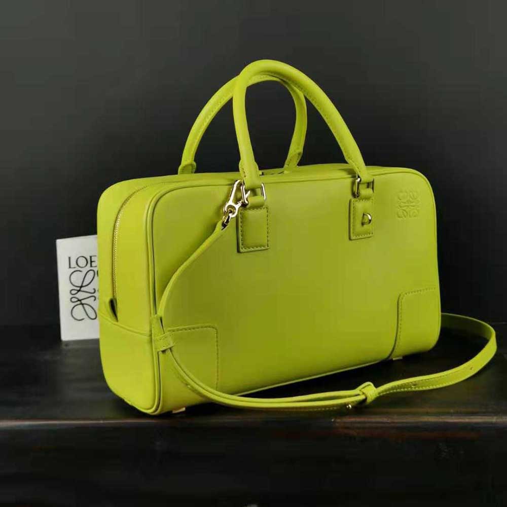 Loewe Women Amazona 28 Bag in Nappa Calfskin-Lime - image 4
