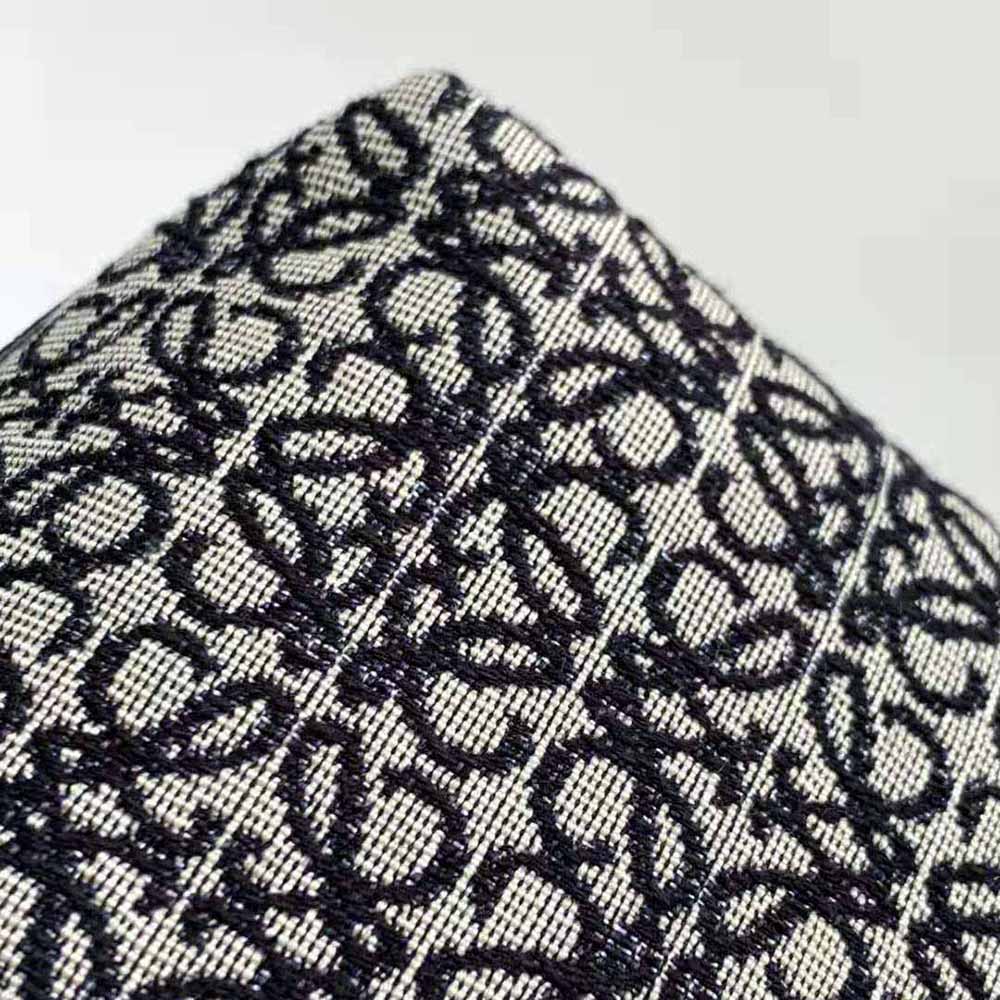 Loewe Women Mini Flamenco Clutch in Anagram Jacquard and Calfskin-Black - image 7