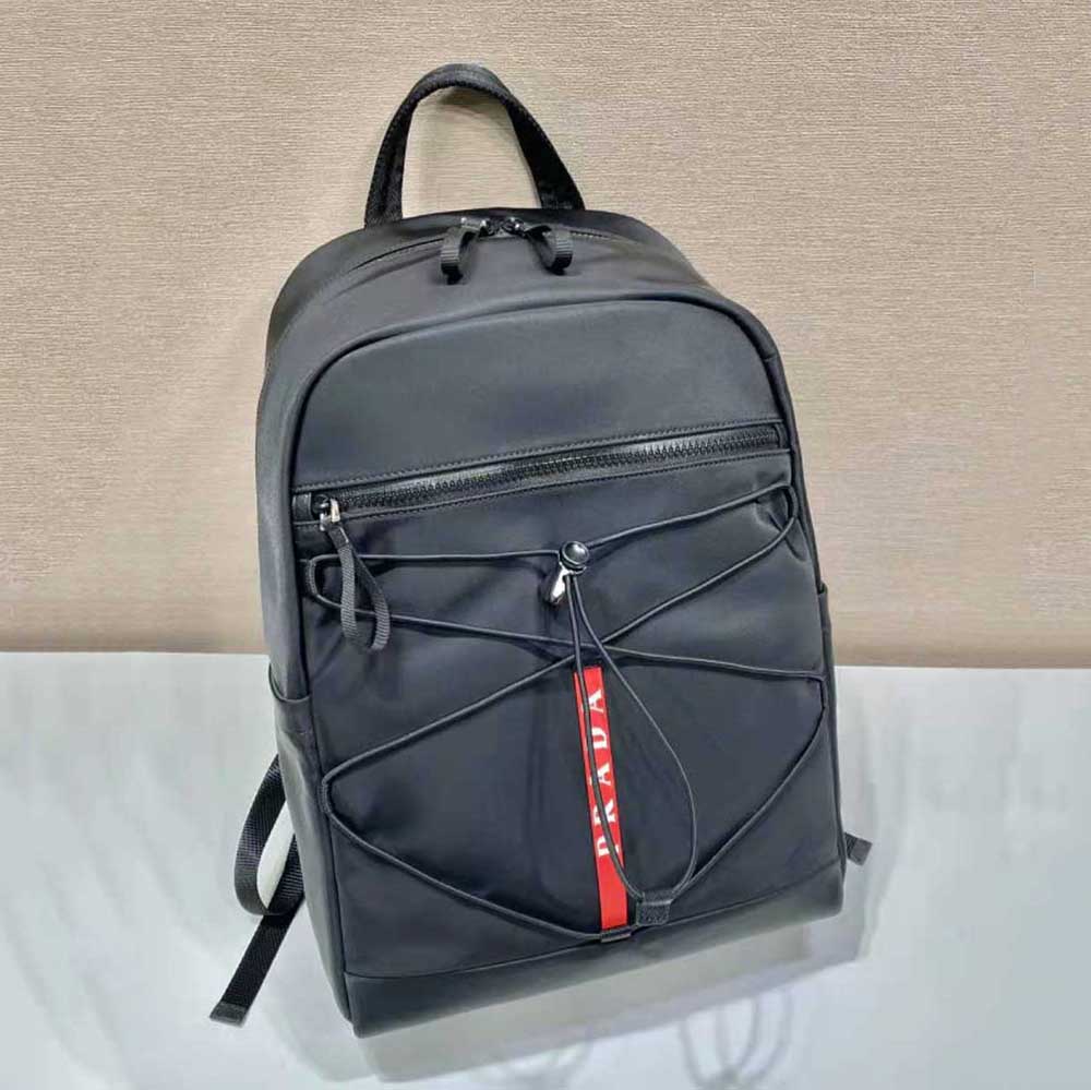Prada Men Technical Fabric Backpack with a Functional and Versatile Design-Black - image 4