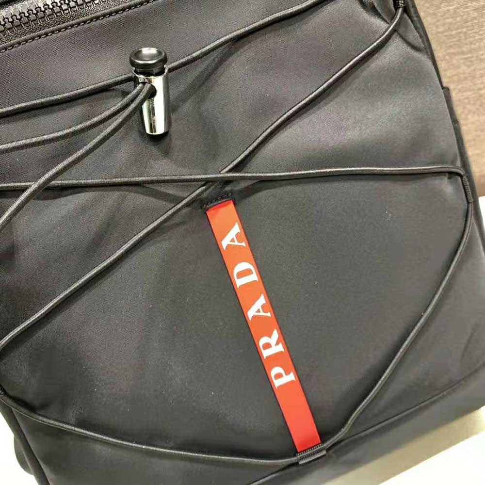 Prada Men Technical Fabric Backpack with a Functional and Versatile Design-Black - image 9