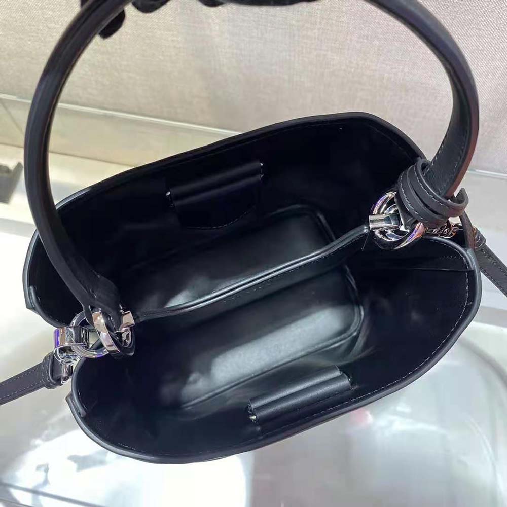 Prada Women Bucket Design Spectrum Leather Bag-Black - image 9