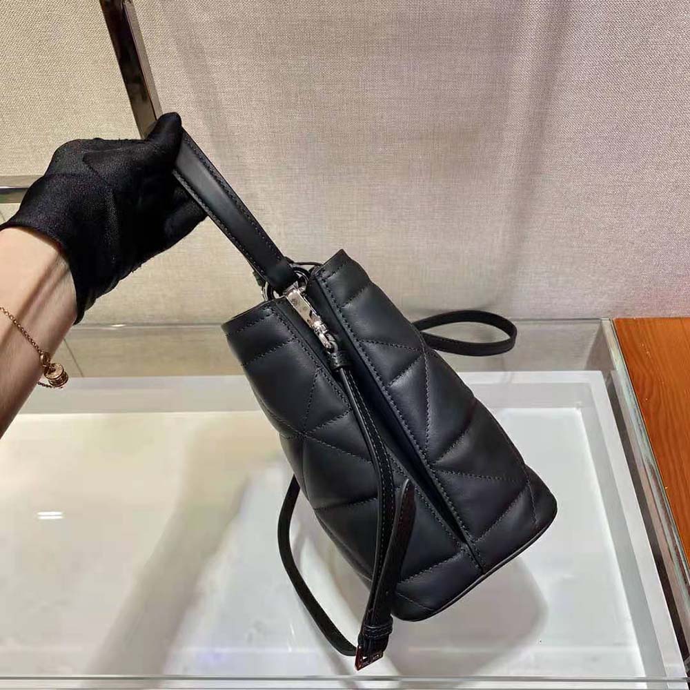Prada Women Bucket Design Spectrum Leather Bag-Black - image 6