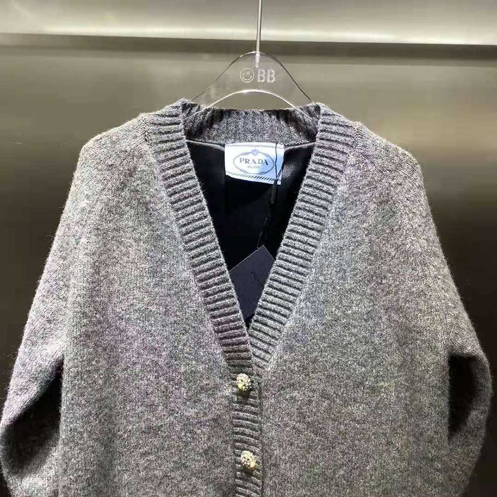 Prada Women Oversized Shetland Wool Cardigan - image 4
